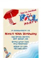 Poolside Pool Party - Birthday Party Petite Invitations thumbnail