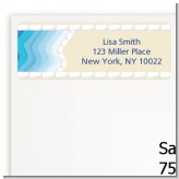 Poolside Pool Party - Birthday Party Return Address Labels
