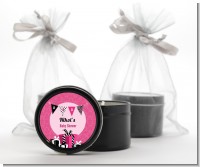 Posh Mom To Be - Baby Shower Black Candle Tin Favors