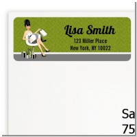 Posh Mom To Be Neutral - Baby Shower Return Address Labels