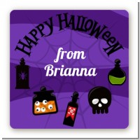 Potion Bottles - Square Personalized Halloween Sticker Labels