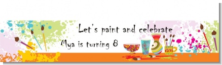 Pottery Painting - Personalized Birthday Party Banners