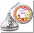 Pottery Painting - Hershey Kiss Birthday Party Sticker Labels thumbnail