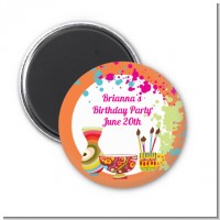 Pottery Painting - Personalized Birthday Party Magnet Favors