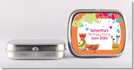Pottery Painting - Personalized Birthday Party Mint Tins