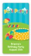 Pool Party - Custom Rectangle Birthday Party Sticker/Labels thumbnail
