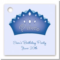 Prince Crown - Personalized Birthday Party Card Stock Favor Tags