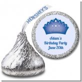 Prince Crown - Hershey Kiss Birthday Party Sticker Labels