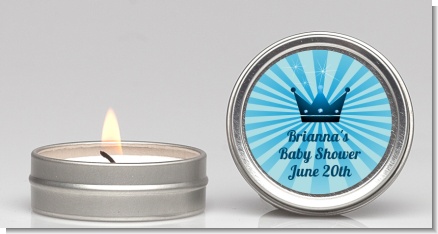 Prince Royal Crown - Baby Shower Candle Favors