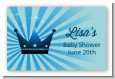 Prince Royal Crown - Baby Shower Landscape Sticker/Labels thumbnail