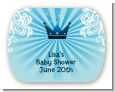 Prince Royal Crown - Personalized Baby Shower Rounded Corner Stickers thumbnail