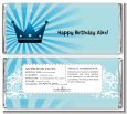 Prince Royal Crown - Personalized Birthday Party Candy Bar Wrappers thumbnail