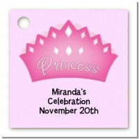 Princess Crown - Personalized Birthday Party Card Stock Favor Tags
