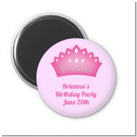 Princess Crown - Personalized Birthday Party Magnet Favors