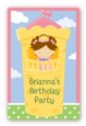 Princess in Tower - Custom Large Rectangle Birthday Party Sticker/Labels thumbnail