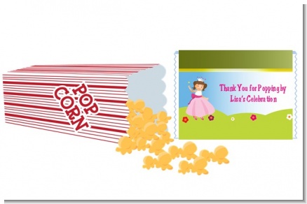 Princess Rolling Hills - Personalized Popcorn Wrapper Birthday Party Favors