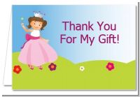 Princess Rolling Hills - Birthday Party Thank You Cards