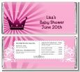 Princess Royal Crown - Personalized Baby Shower Candy Bar Wrappers thumbnail