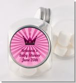 Princess Royal Crown - Personalized Baby Shower Candy Jar