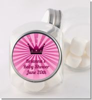 Princess Royal Crown - Personalized Baby Shower Candy Jar
