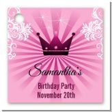 Princess Royal Crown - Personalized Birthday Party Card Stock Favor Tags