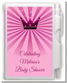 Princess Royal Crown - Baby Shower Personalized Notebook Favor