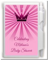 Princess Royal Crown - Baby Shower Personalized Notebook Favor