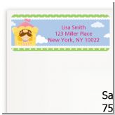 Princess in Tower - Birthday Party Return Address Labels