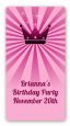 Princess Royal Crown - Custom Rectangle Birthday Party Sticker/Labels thumbnail