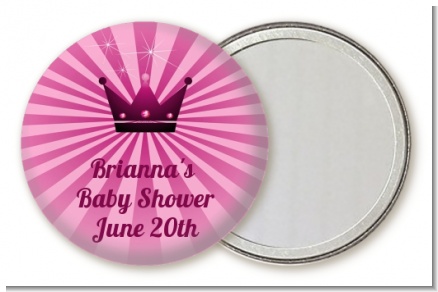 Princess Royal Crown - Personalized Baby Shower Pocket Mirror Favors