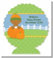 Pumpkin Baby African American - Personalized Baby Shower Centerpiece Stand thumbnail