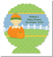 Pumpkin Baby Asian - Personalized Baby Shower Centerpiece Stand