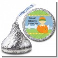 Pumpkin Baby Asian - Hershey Kiss Baby Shower Sticker Labels thumbnail