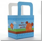Puppy Dog Tails Boy - Personalized Baby Shower Favor Boxes