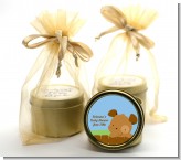 Puppy Dog Tails Boy - Baby Shower Gold Tin Candle Favors