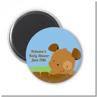 Puppy Dog Tails Boy - Personalized Baby Shower Magnet Favors