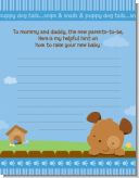 Puppy Dog Tails Boy - Baby Shower Notes of Advice