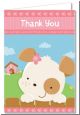 Puppy Dog Tails Girl - Baby Shower Thank You Cards thumbnail