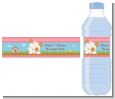 Puppy Dog Tails Girl - Personalized Baby Shower Water Bottle Labels thumbnail
