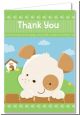 Puppy Dog Tails Neutral - Baby Shower Thank You Cards thumbnail