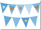 Puppy Dog Tails Boy - Baby Shower Themed Pennant Set