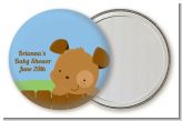 Puppy Dog Tails Boy - Personalized Baby Shower Pocket Mirror Favors