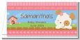 Puppy Dog Tails Girl - Personalized Baby Shower Place Cards thumbnail