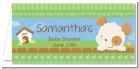 Puppy Dog Tails Neutral - Personalized Baby Shower Place Cards