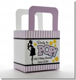 Ready To Pop Purple - Personalized Baby Shower Favor Boxes