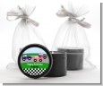 Race Car - Birthday Party Black Candle Tin Favors thumbnail