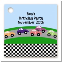 Race Car - Personalized Birthday Party Card Stock Favor Tags