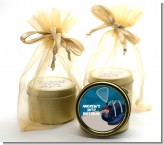 Racquetball - Birthday Party Gold Tin Candle Favors