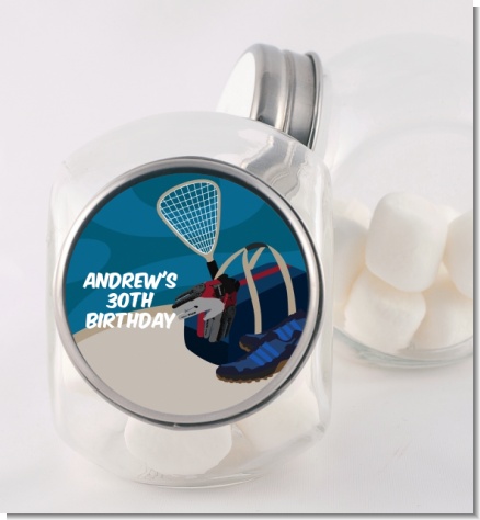 Racquetball - Personalized Birthday Party Candy Jar
