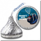 Racquetball - Hershey Kiss Birthday Party Sticker Labels